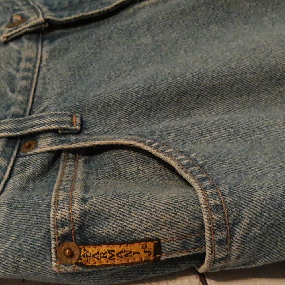Giorgio Armani VTG 90s Denim Spa V Durini N 24 Milano Made In Italy COTTON 32x32 - Picture 7 of 16